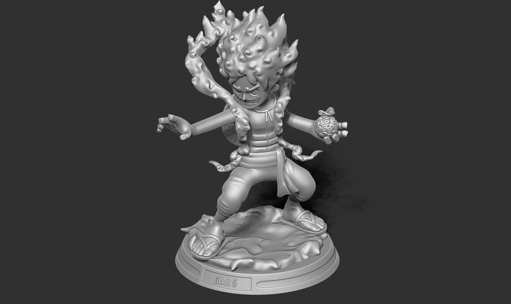 Kid Luffy Gear 5 3D print model_18