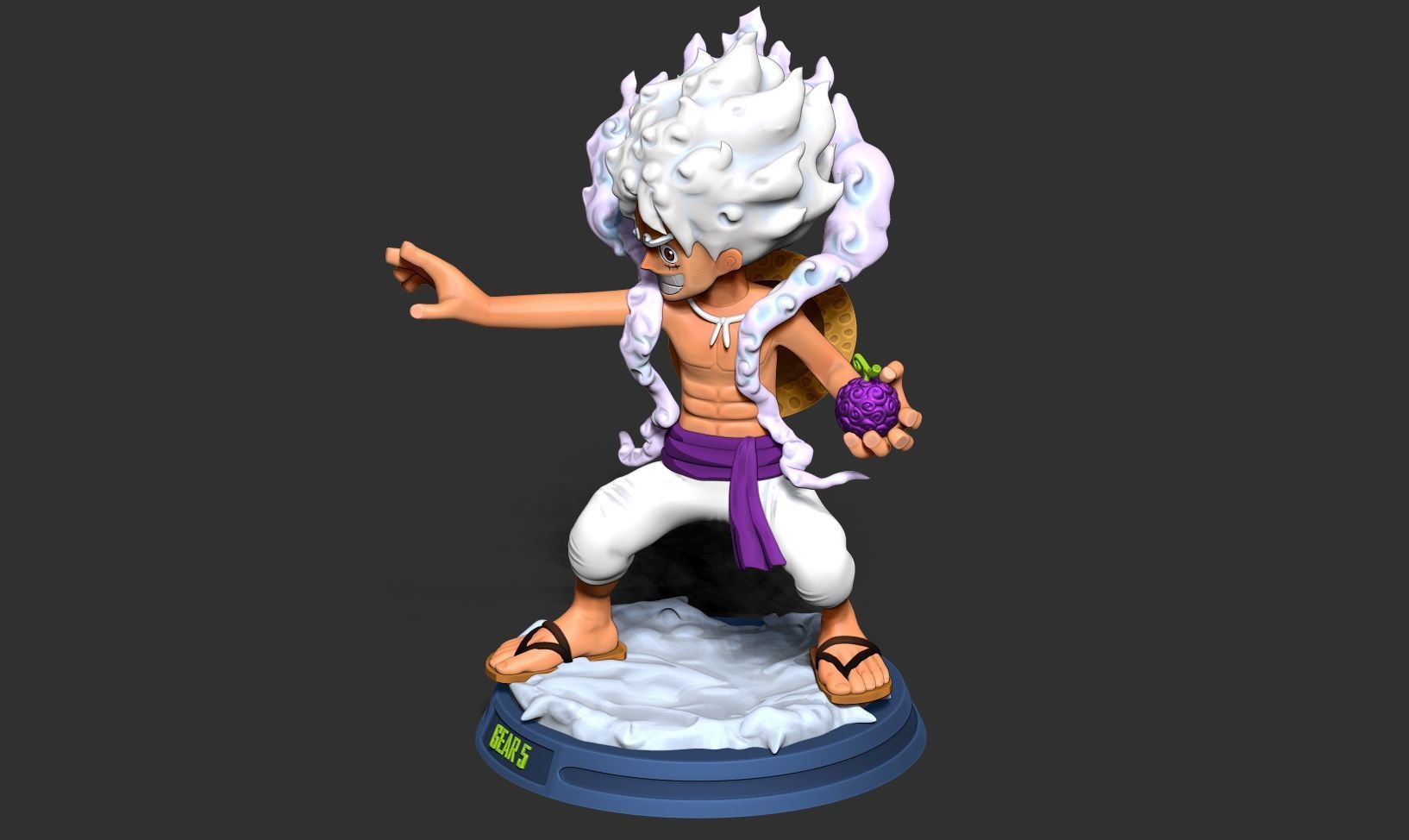 Kid Luffy Gear 5 3D print model_17