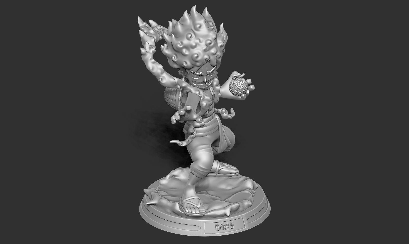 Kid Luffy Gear 5 3D print model_16