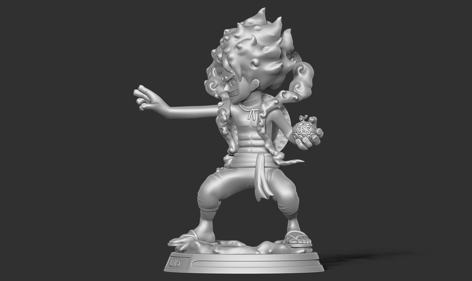 Kid Luffy Gear 5 3D print model_14