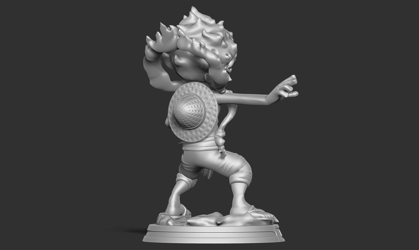 Kid Luffy Gear 5 3D print model_12