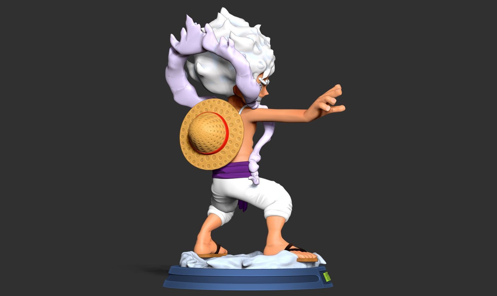 Kid Luffy Gear 5 3D print model_11
