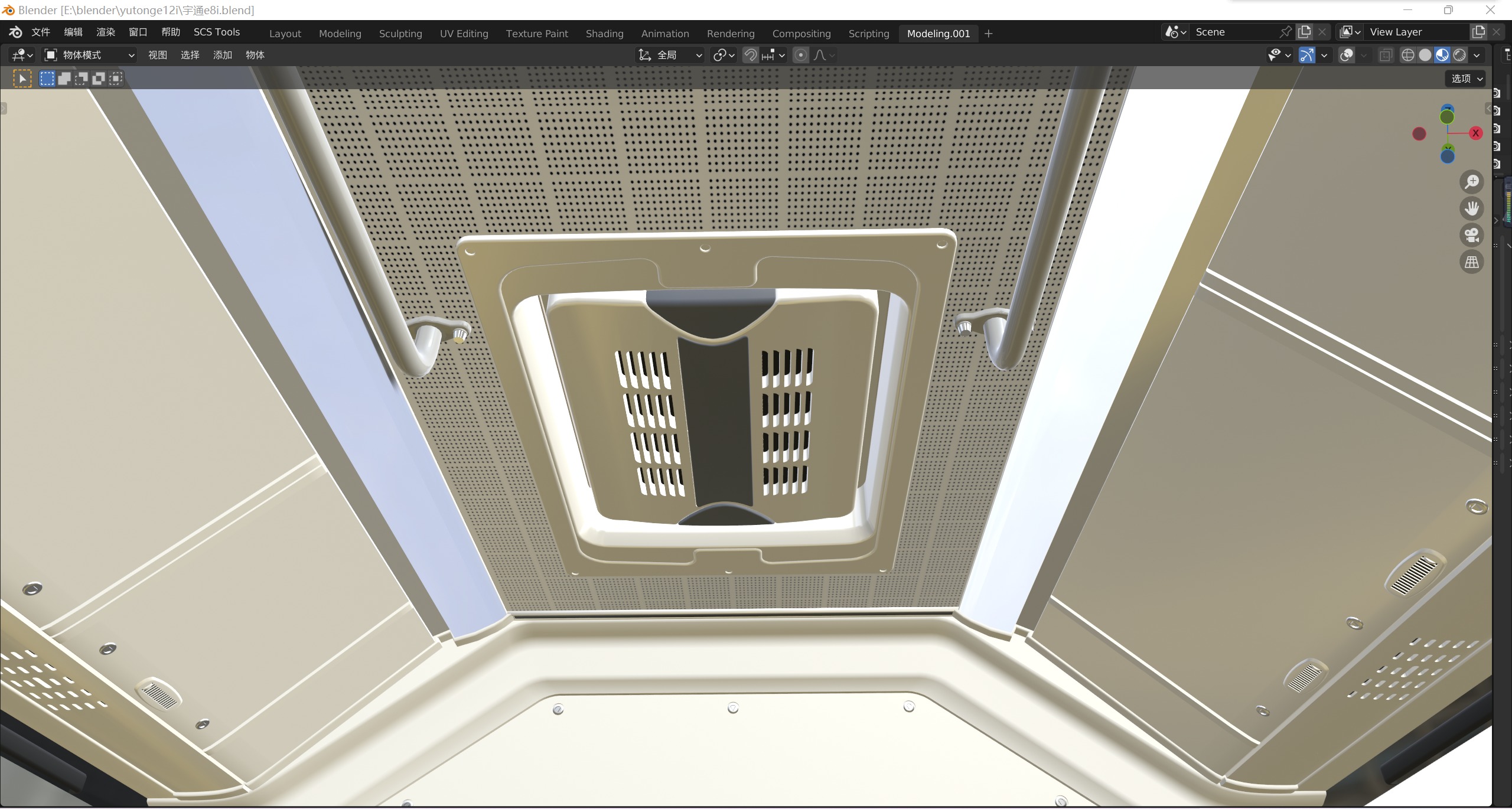 YUTONG E8i bus 3D model_22