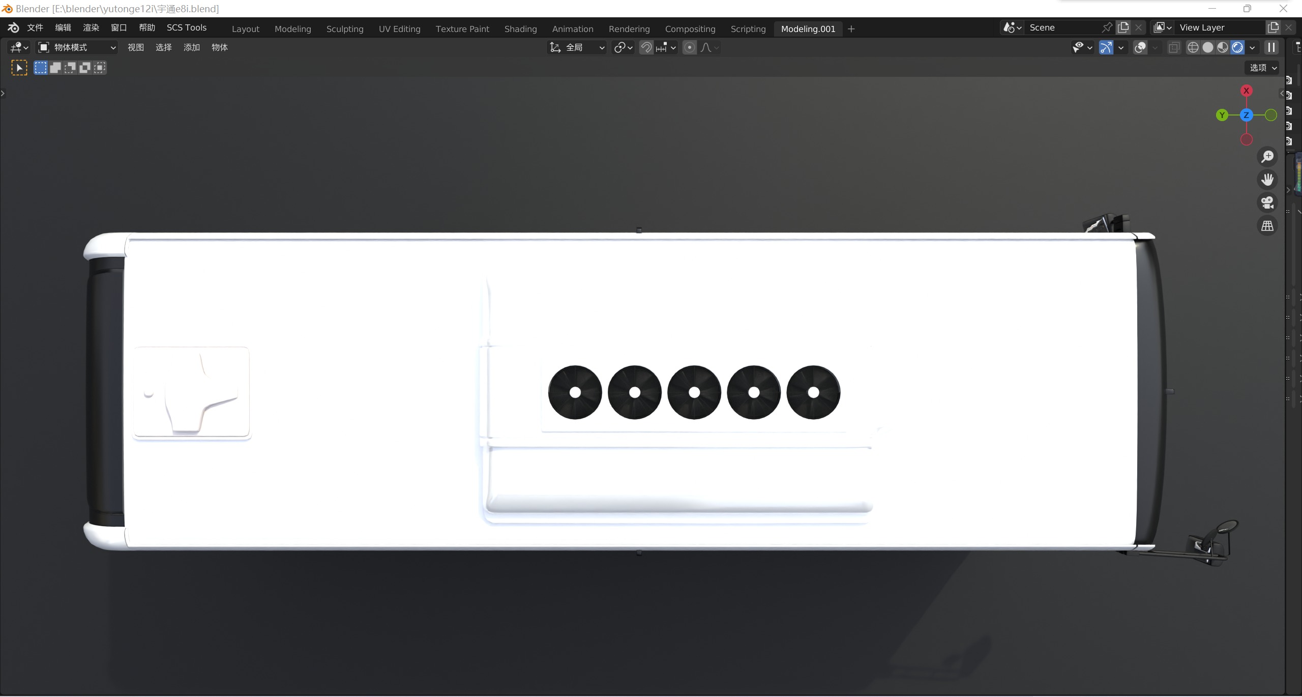 YUTONG E8i bus 3D model_12