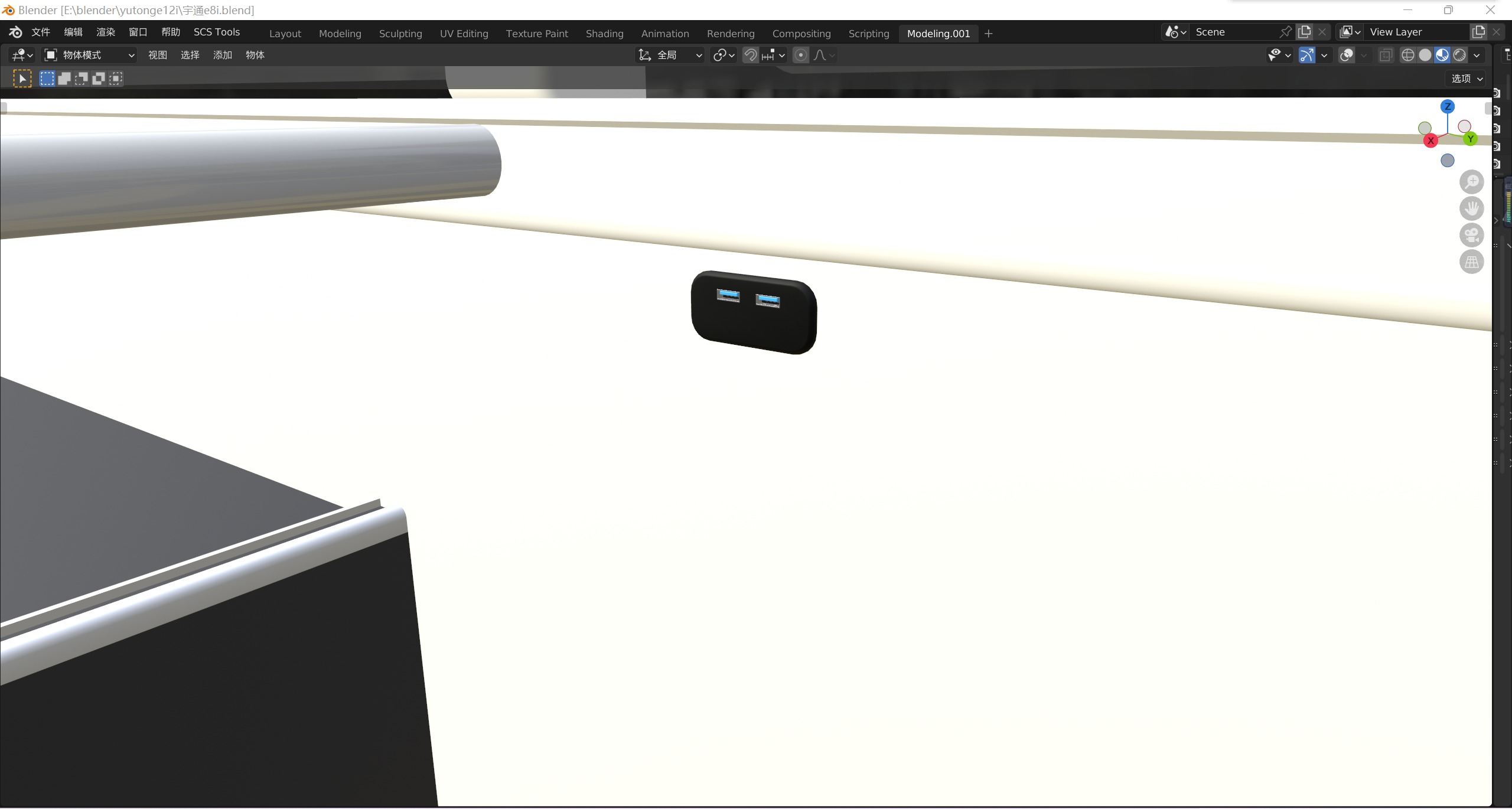 YUTONG E8i bus 3D model_17