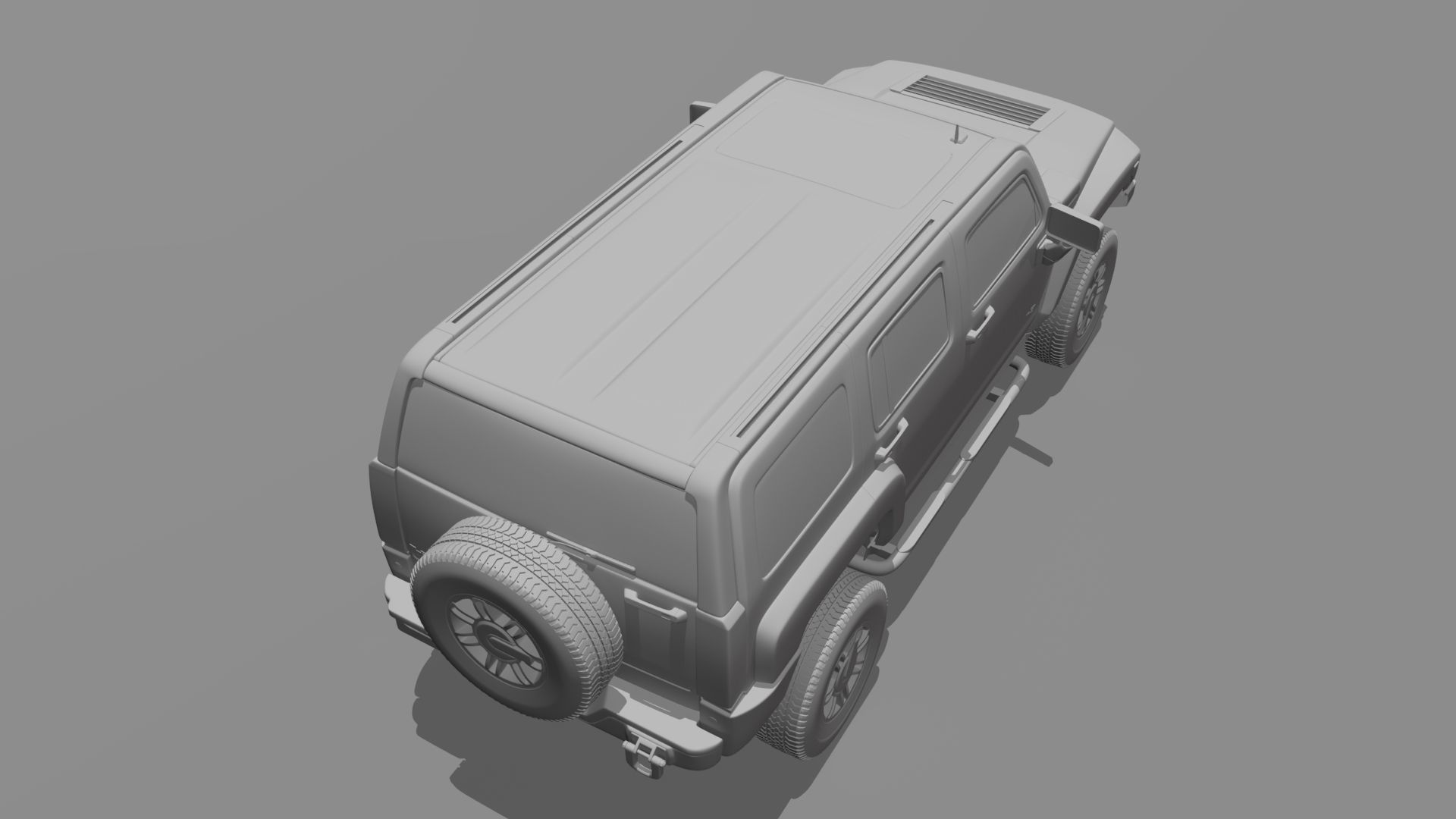 Hummer H3 Rigged 3D model_14