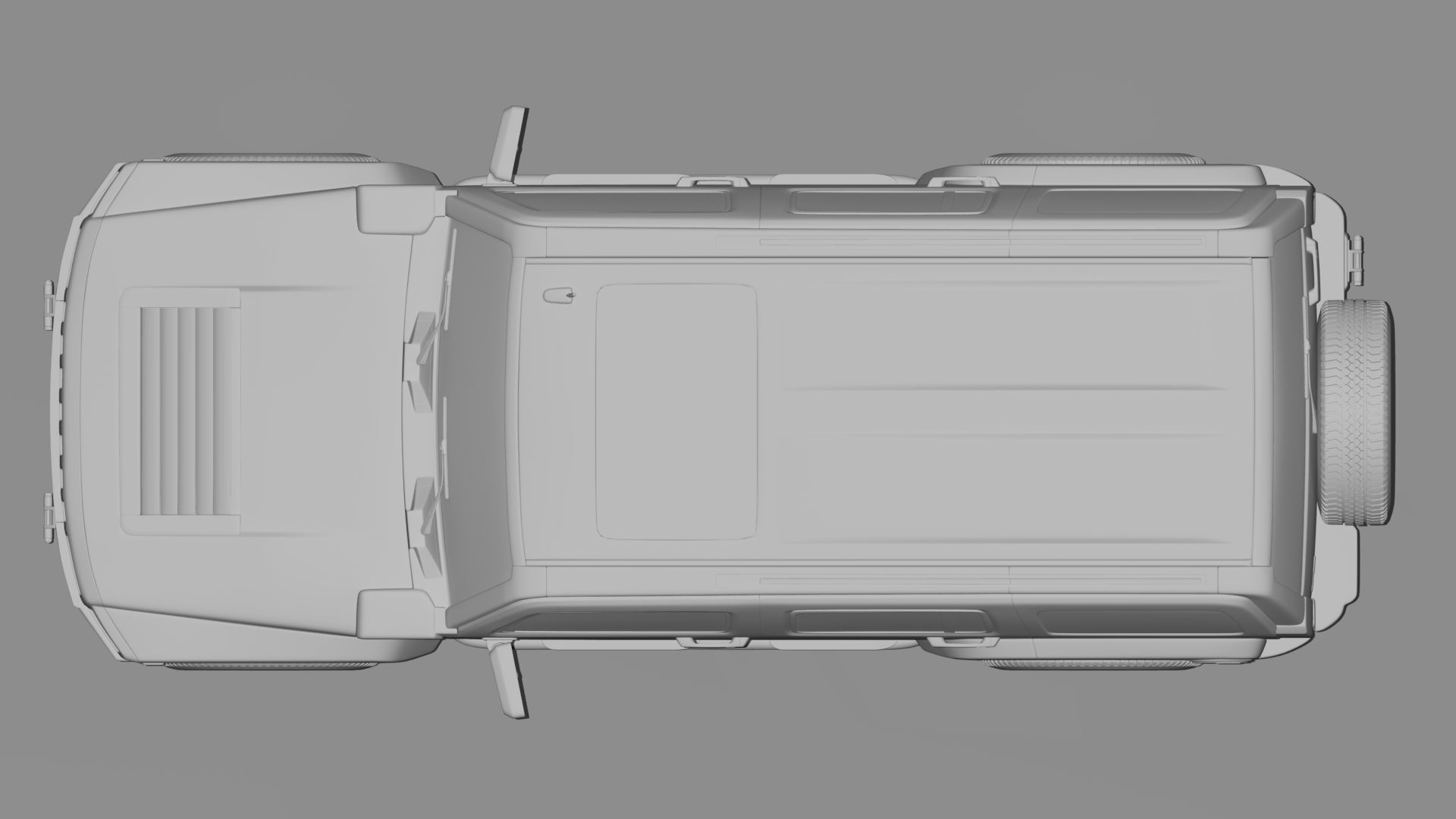 Hummer H3 Rigged 3D model_13