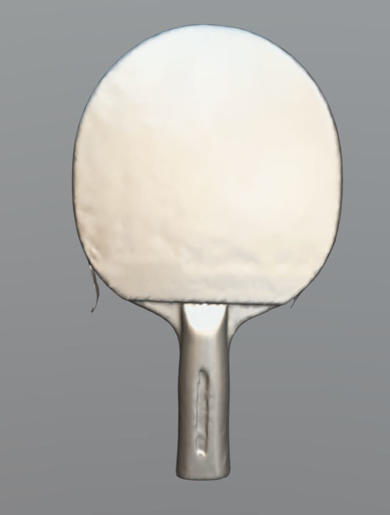 old ping pong racket 3D model_7