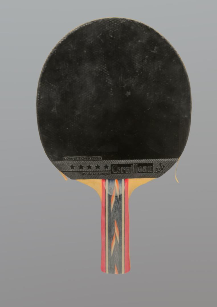 old ping pong racket 3D model_1