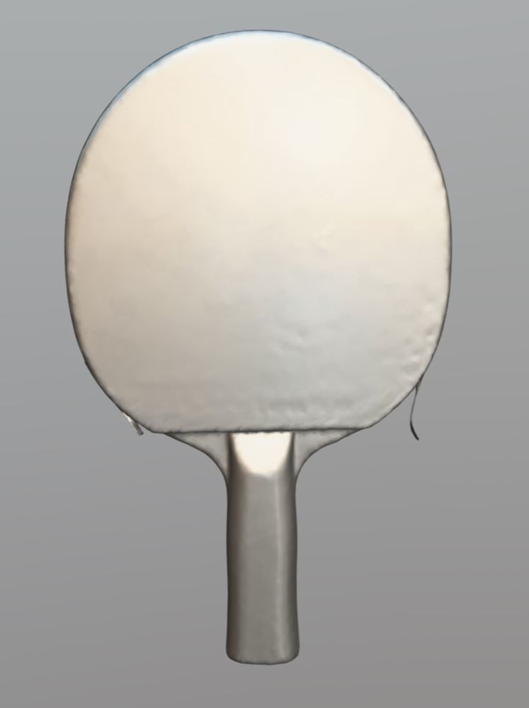 old ping pong racket 3D model_8