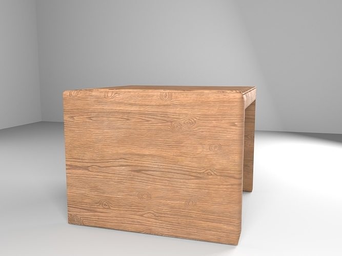 Side Table Low-poly 3D model