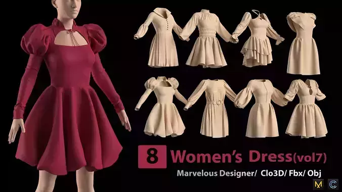 8 Womens Dress -vol7