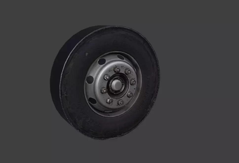 Hino Wheels 8 studs Free 3D model