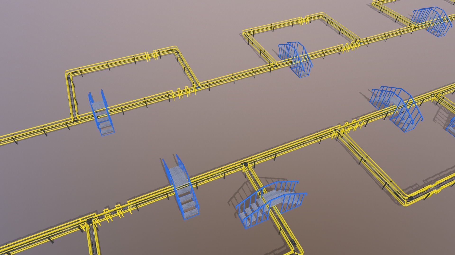 Industrial Platform 3D model_6