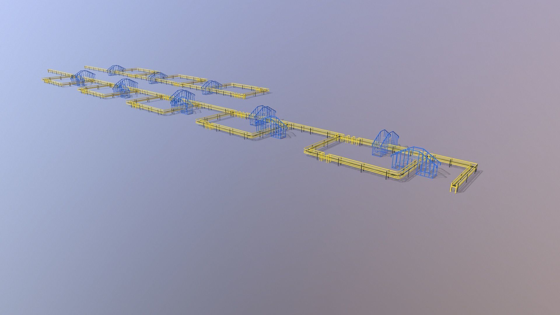 Industrial Platform 3D model_9