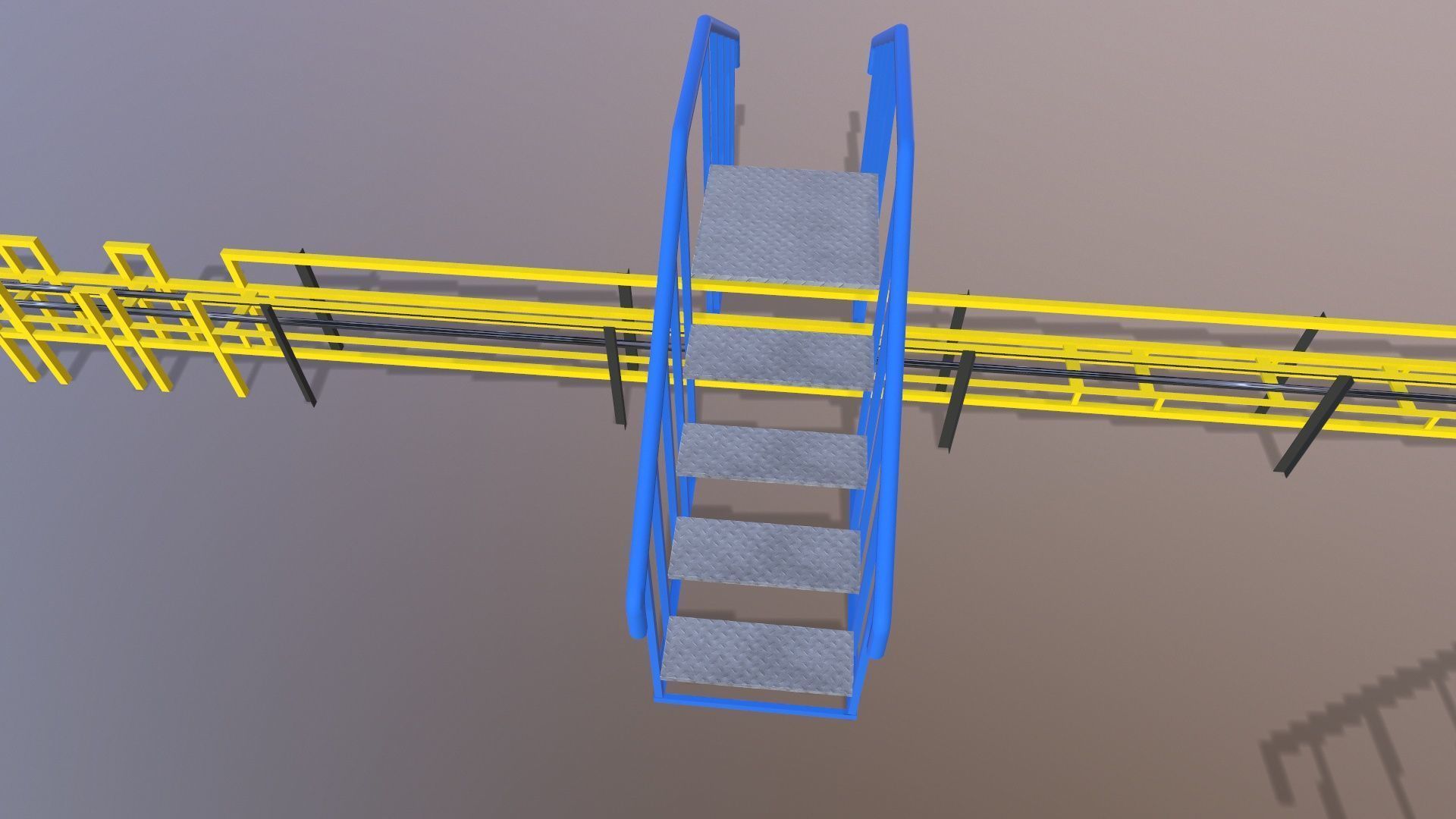 Industrial Platform 3D model_4
