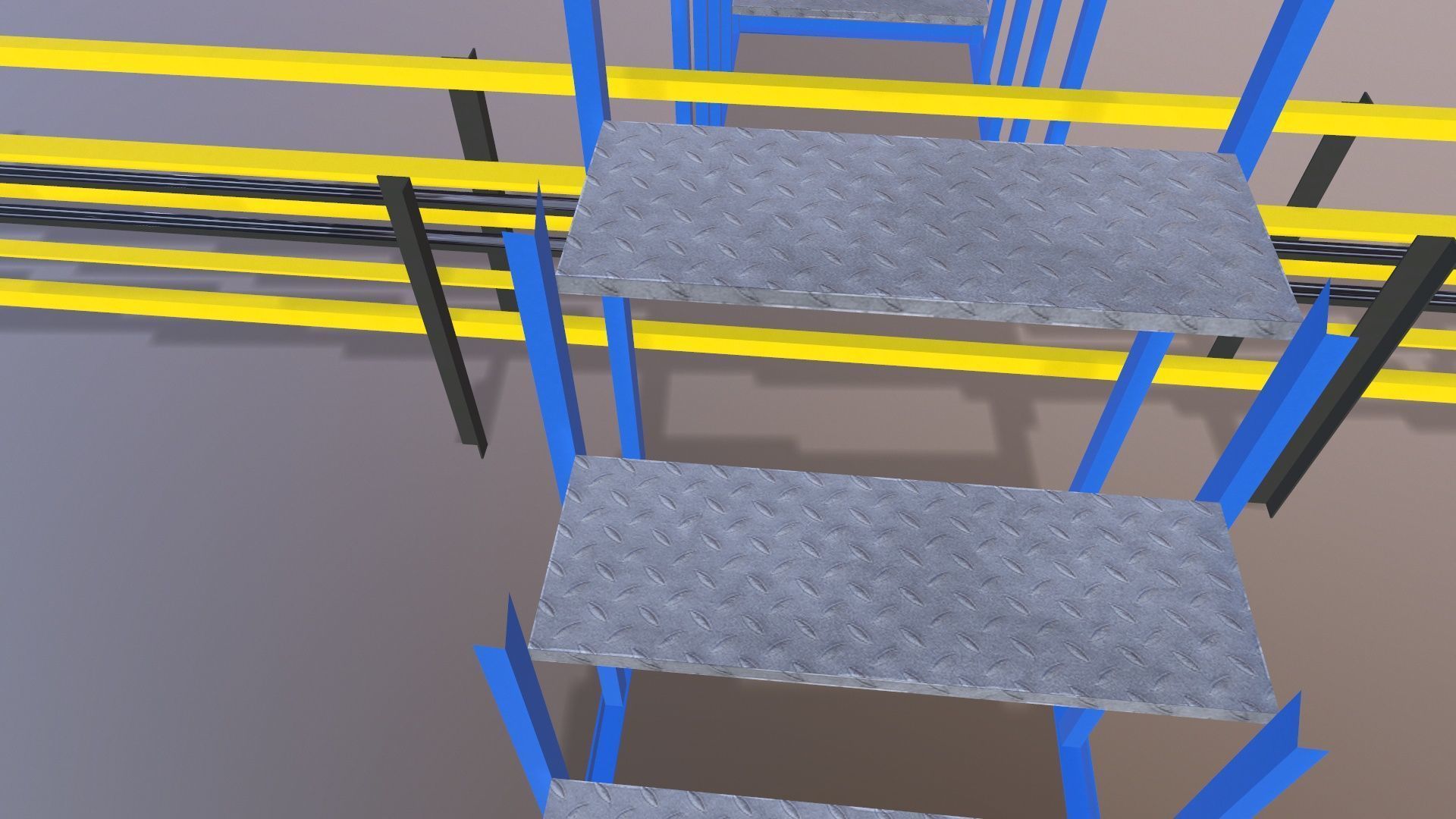 Industrial Platform 3D model_5