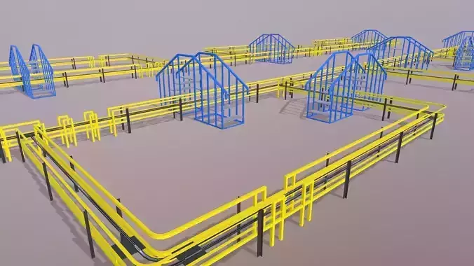 Industrial Platform 3D model