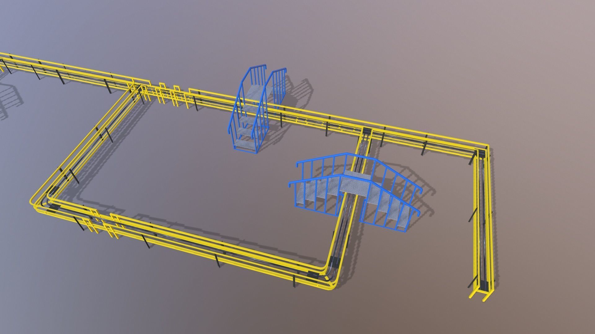 Industrial Platform 3D model_8