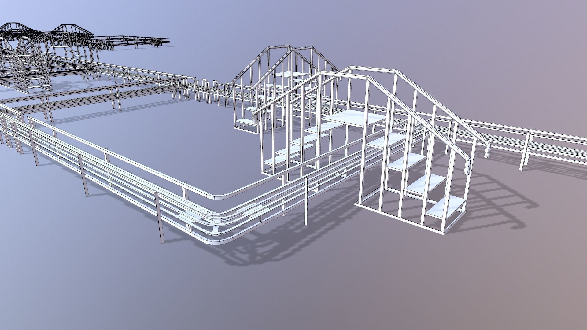 Industrial Platform 3D model_11
