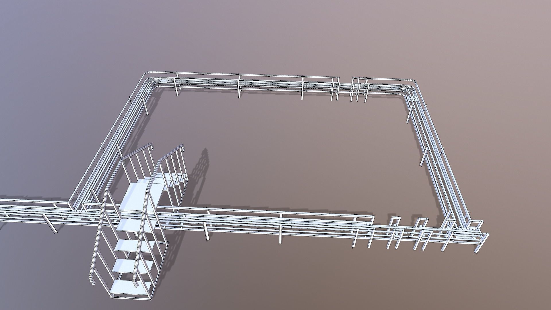 Industrial Platform 3D model_14