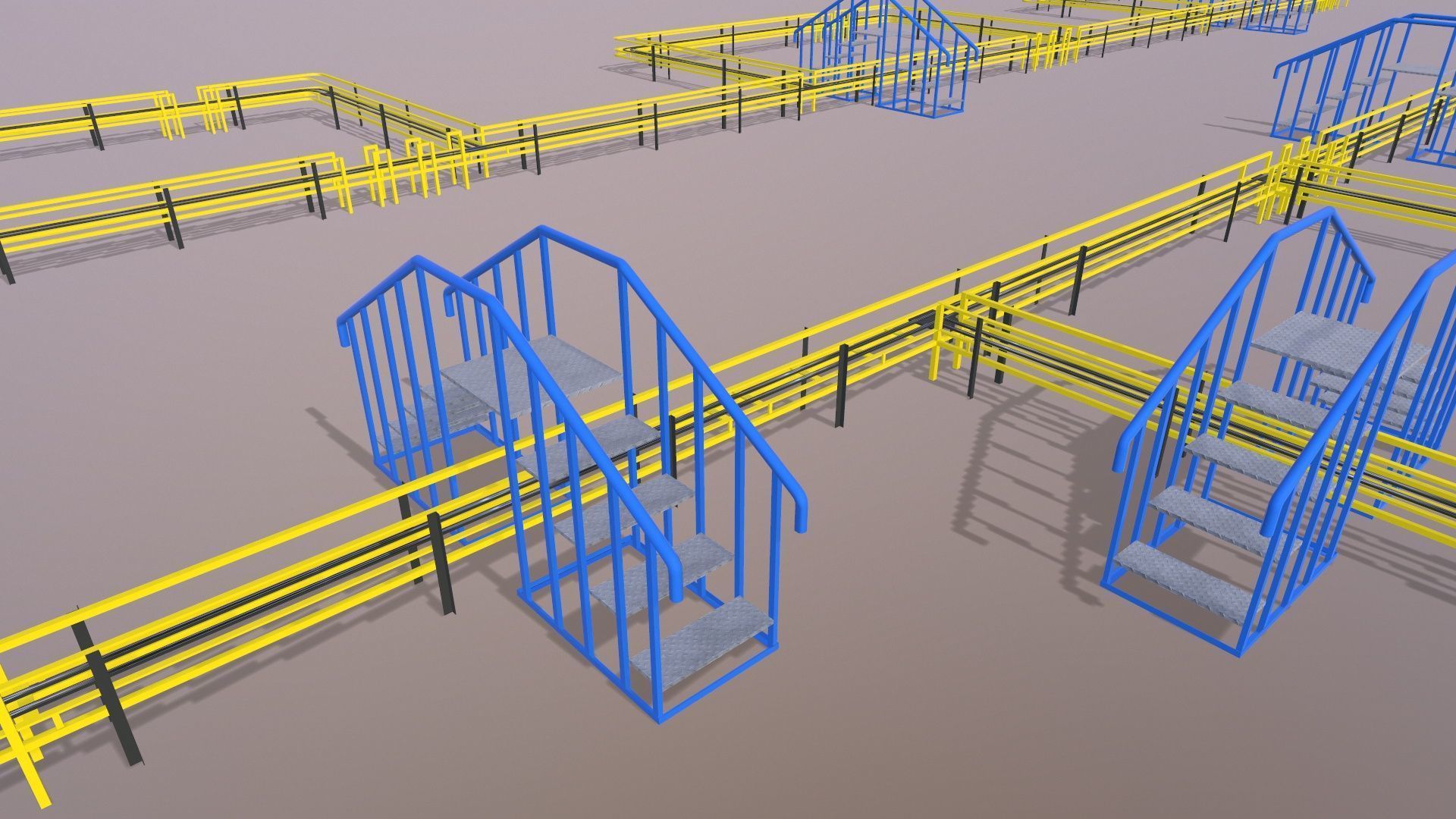 Industrial Platform 3D model_2