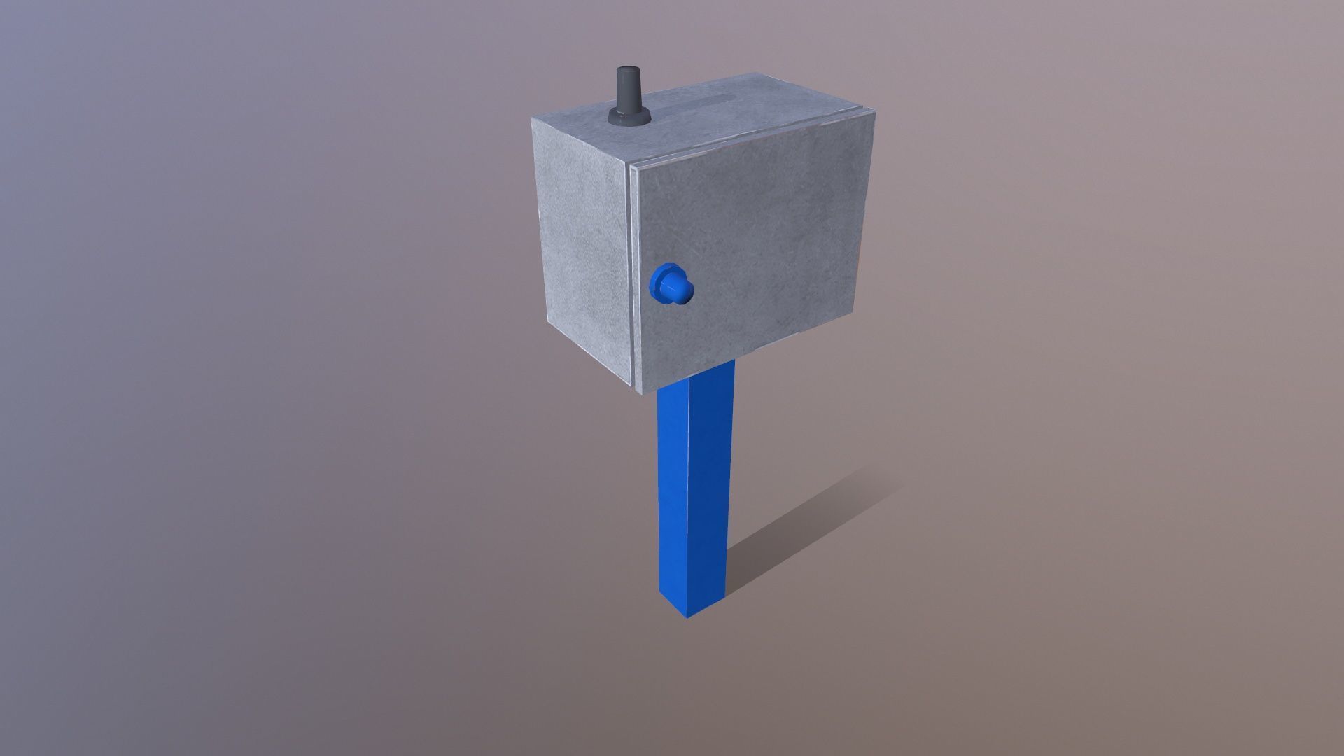 Electric Panel Low-poly 3D model_5