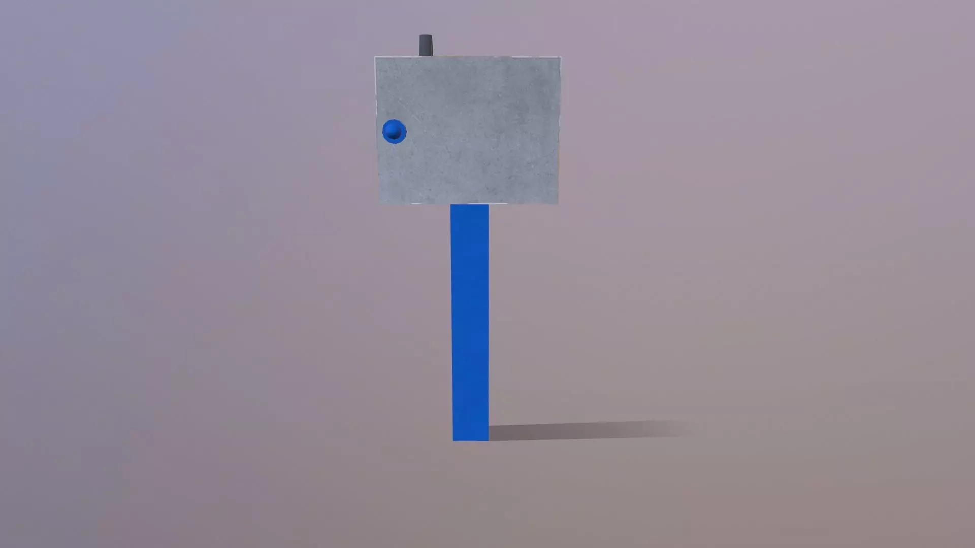 Electric Panel Low-poly 3D model_0