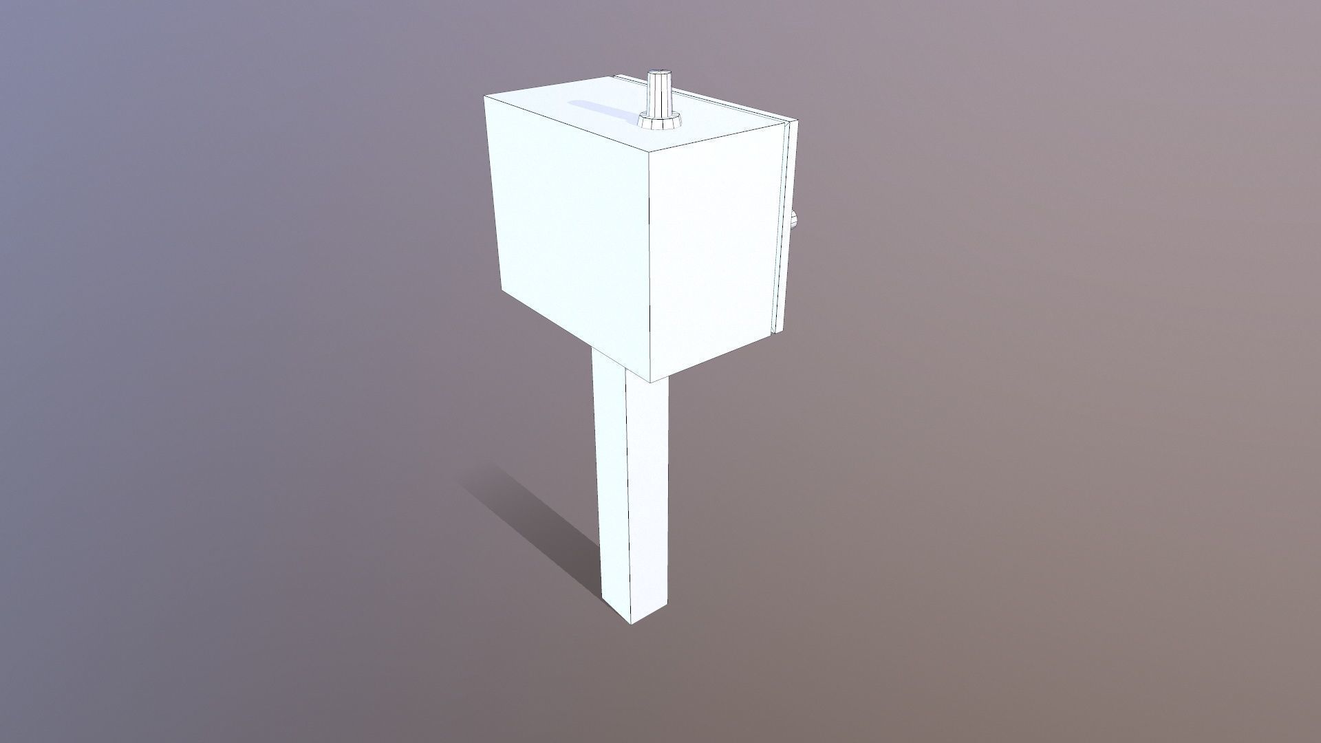 Electric Panel Low-poly 3D model_7