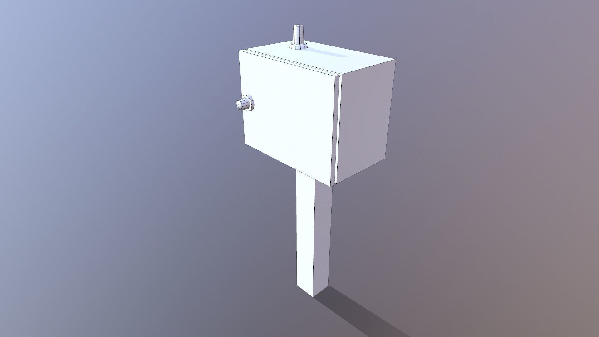 Electric Panel Low-poly 3D model_8