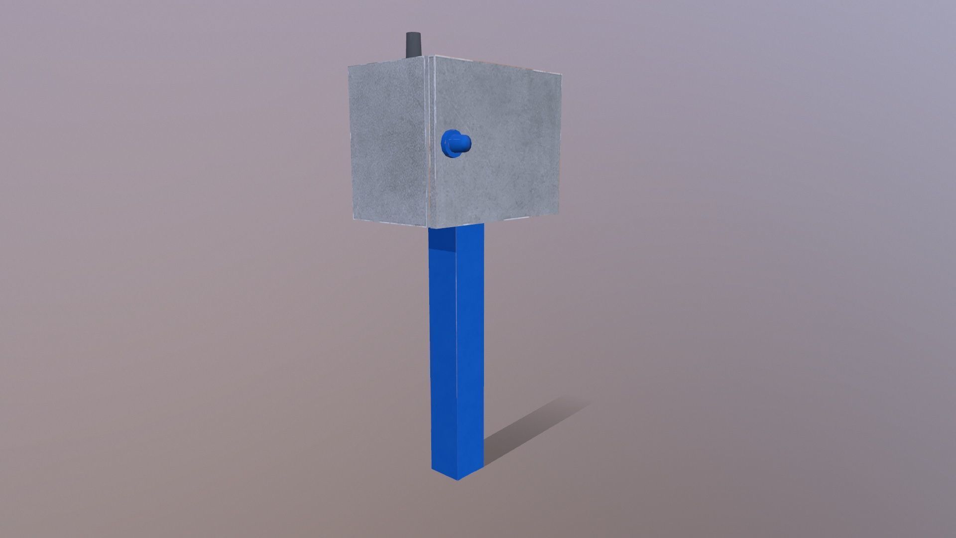 Electric Panel Low-poly 3D model_2