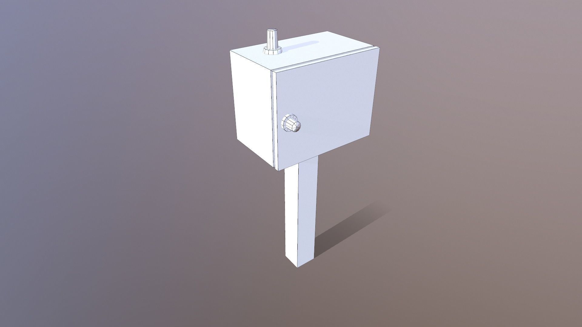 Electric Panel Low-poly 3D model_6