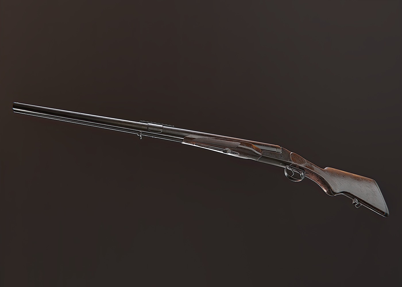 IZH MP - 43 Low-poly 3D model_4