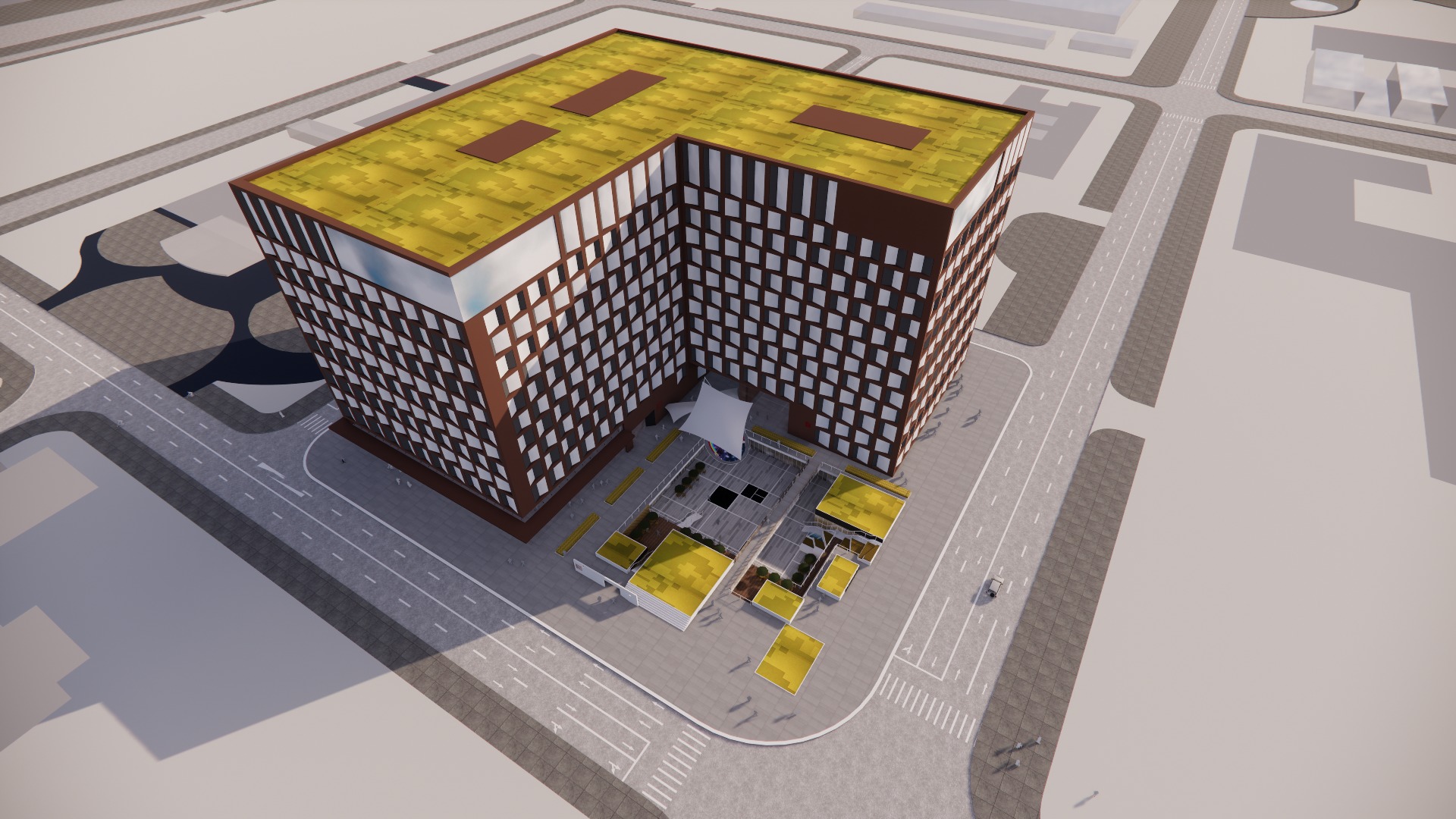 Urban Beacon Office Building 3D model_10