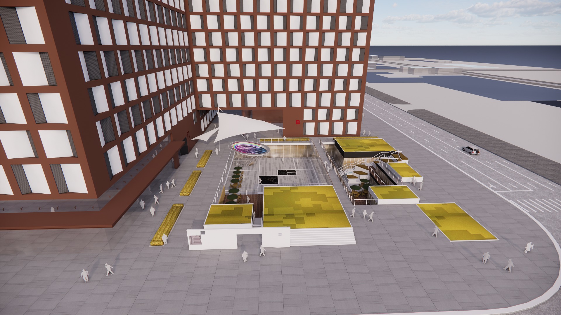 Urban Beacon Office Building 3D model_18