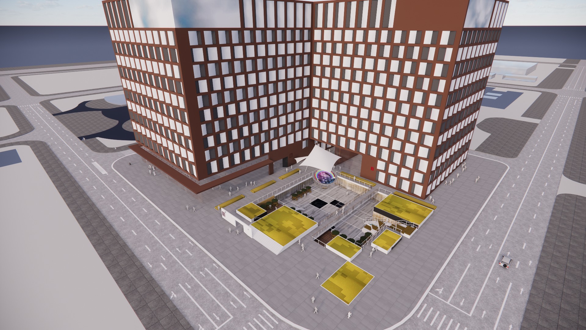 Urban Beacon Office Building 3D model_17