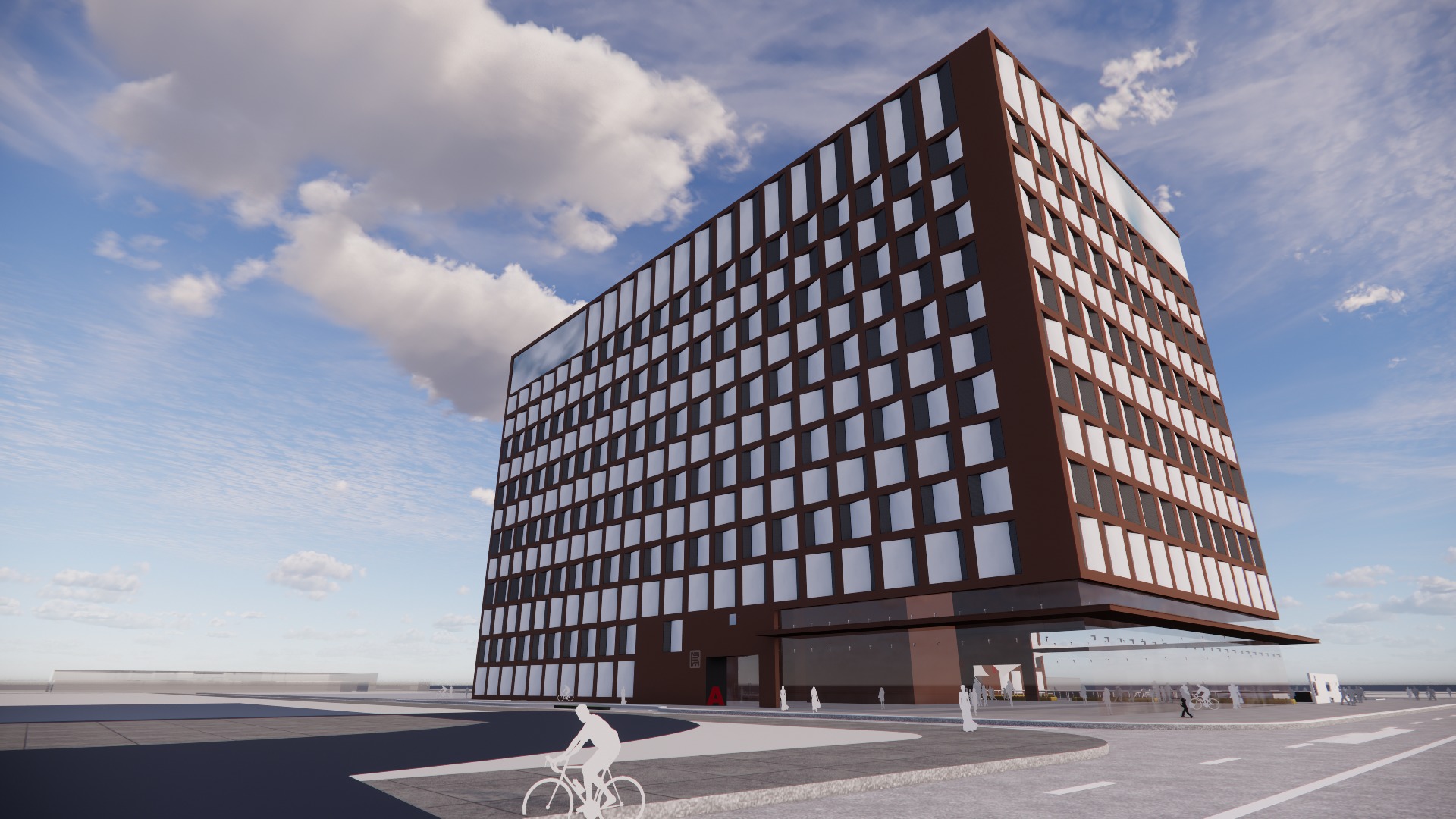 Urban Beacon Office Building 3D model_16
