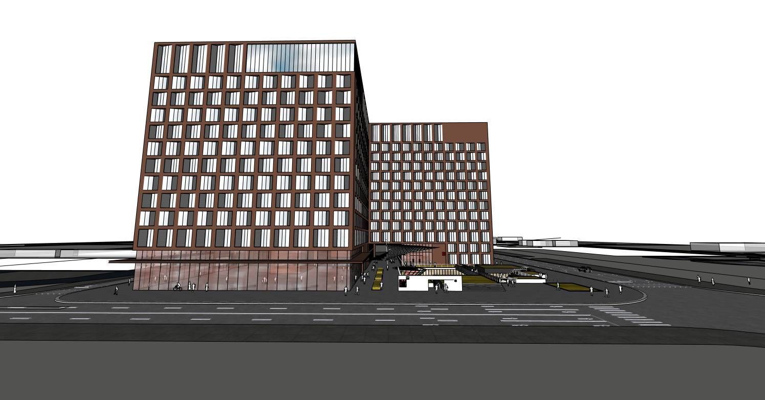 Urban Beacon Office Building 3D model_5