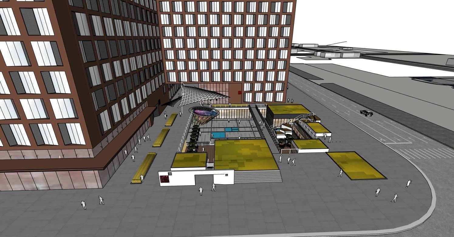 Urban Beacon Office Building 3D model_8