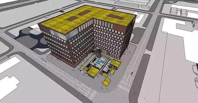 Urban Beacon Office Building 3D model
