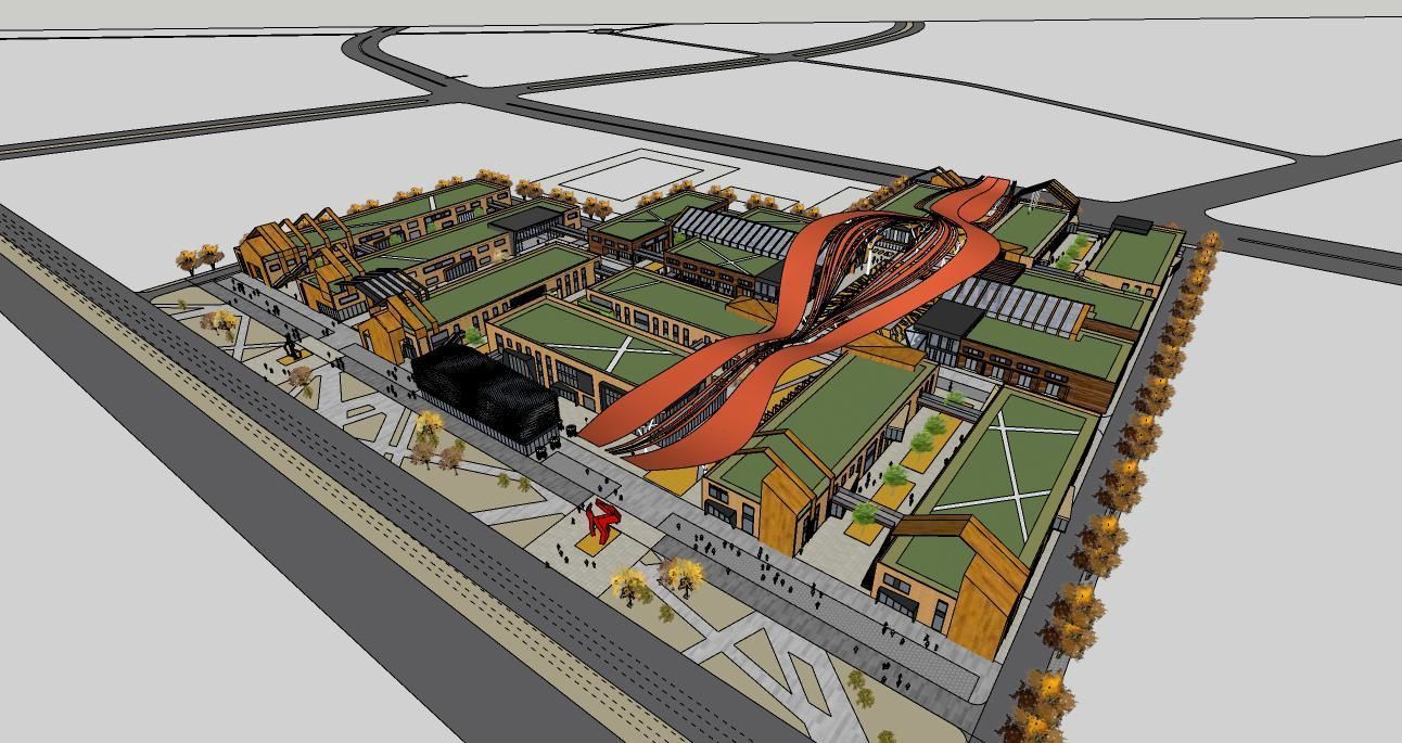 Industrial Heritage Renovation- The Ribbon Path 3D model_13