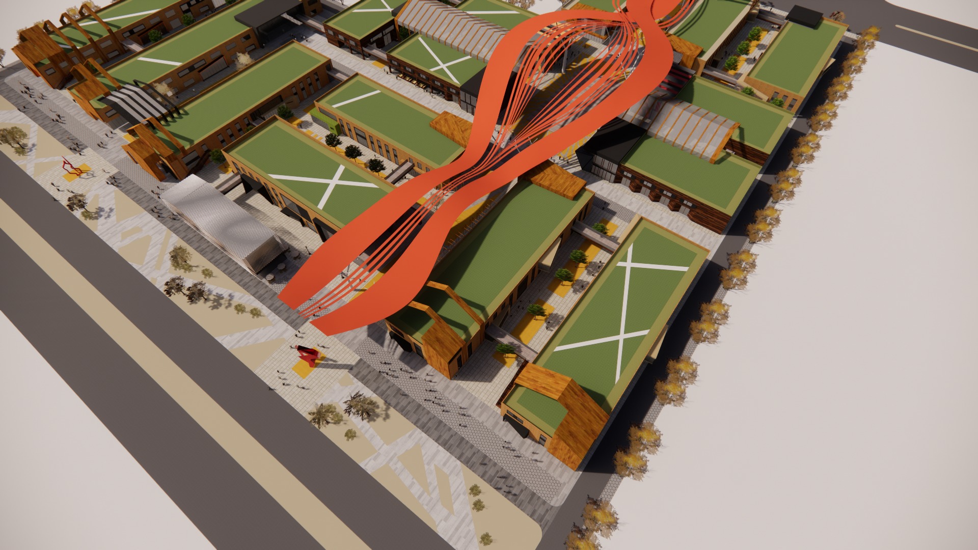 Industrial Heritage Renovation- The Ribbon Path 3D model_8