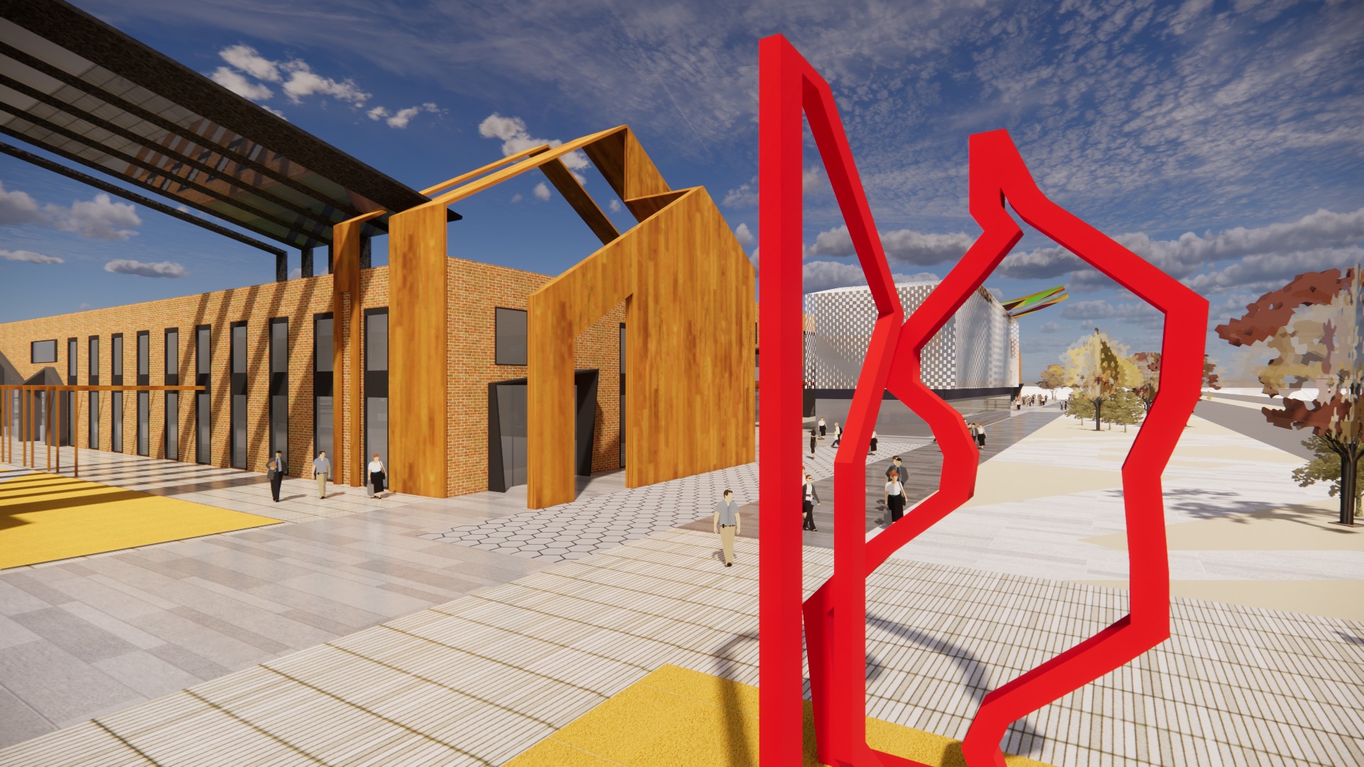 Industrial Heritage Renovation- The Ribbon Path 3D model_9