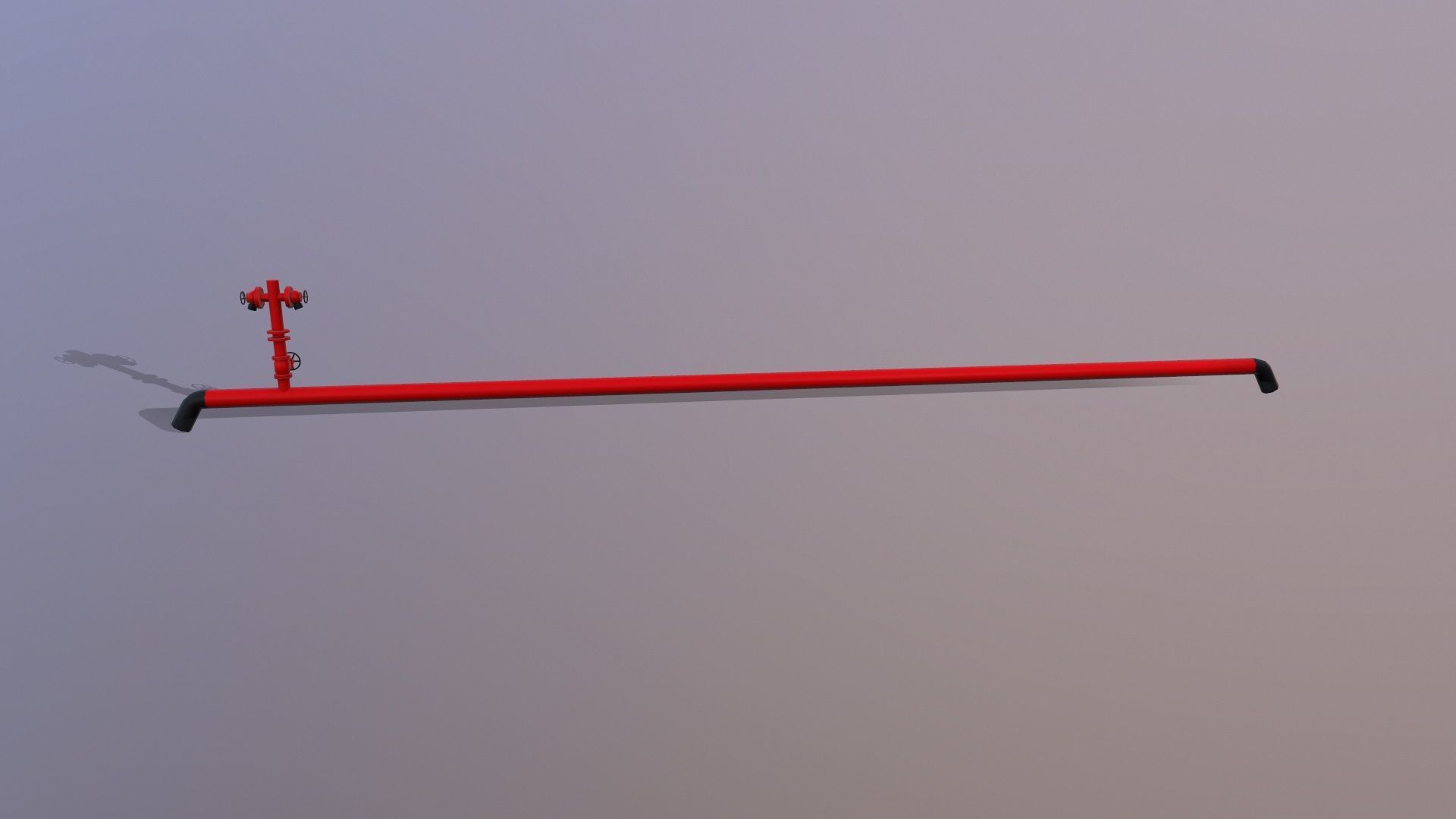 Fire Extinguisher Pipe Low-poly 3D model_2