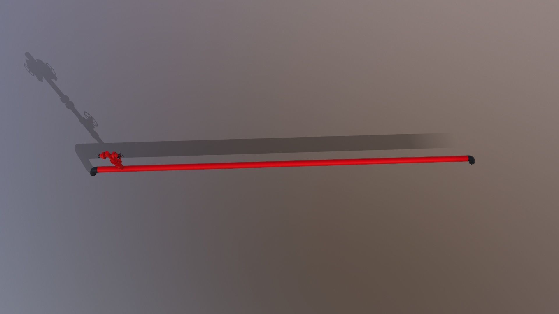 Fire Extinguisher Pipe Low-poly 3D model_5