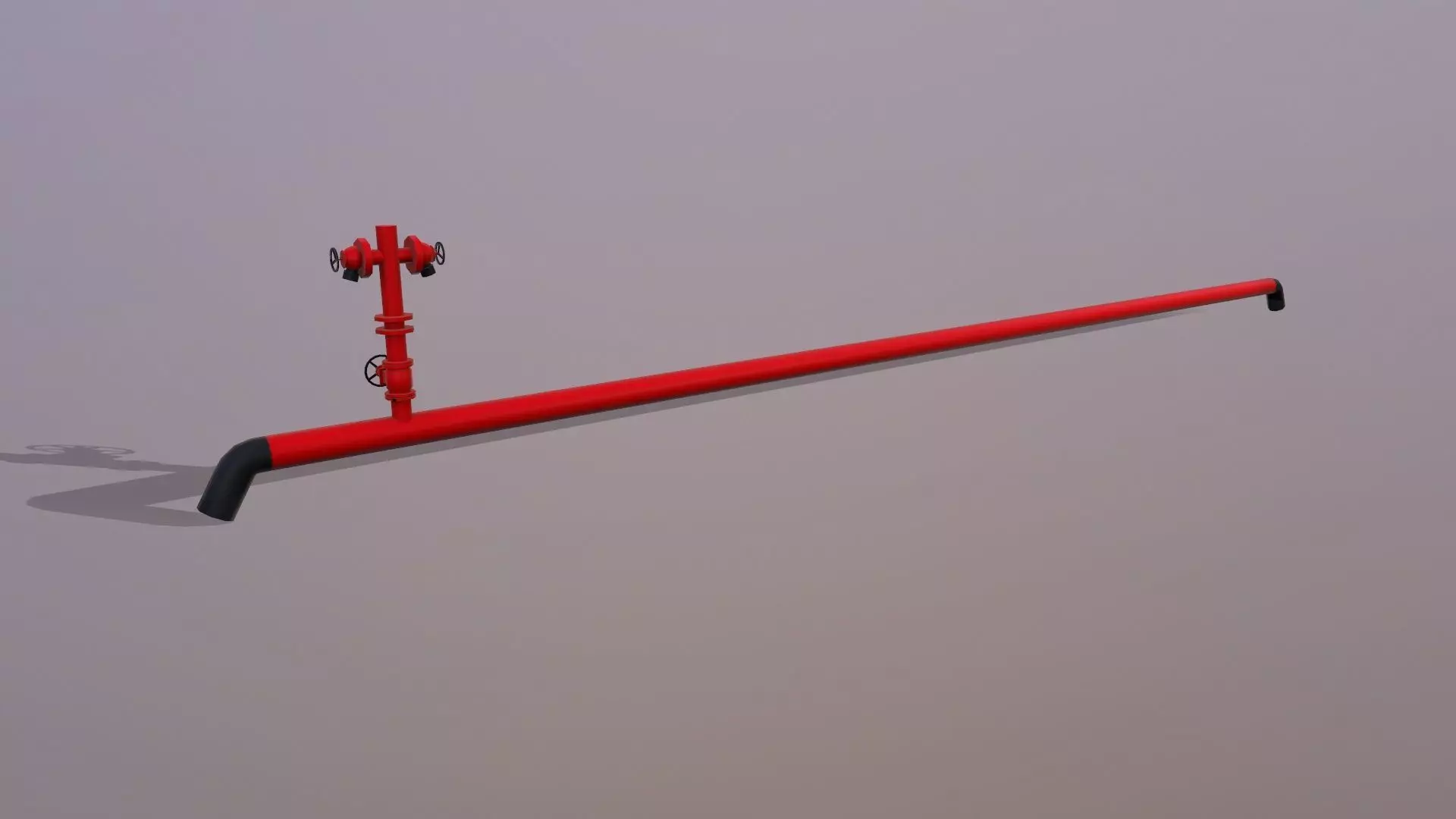 Fire Extinguisher Pipe Low-poly 3D model_0