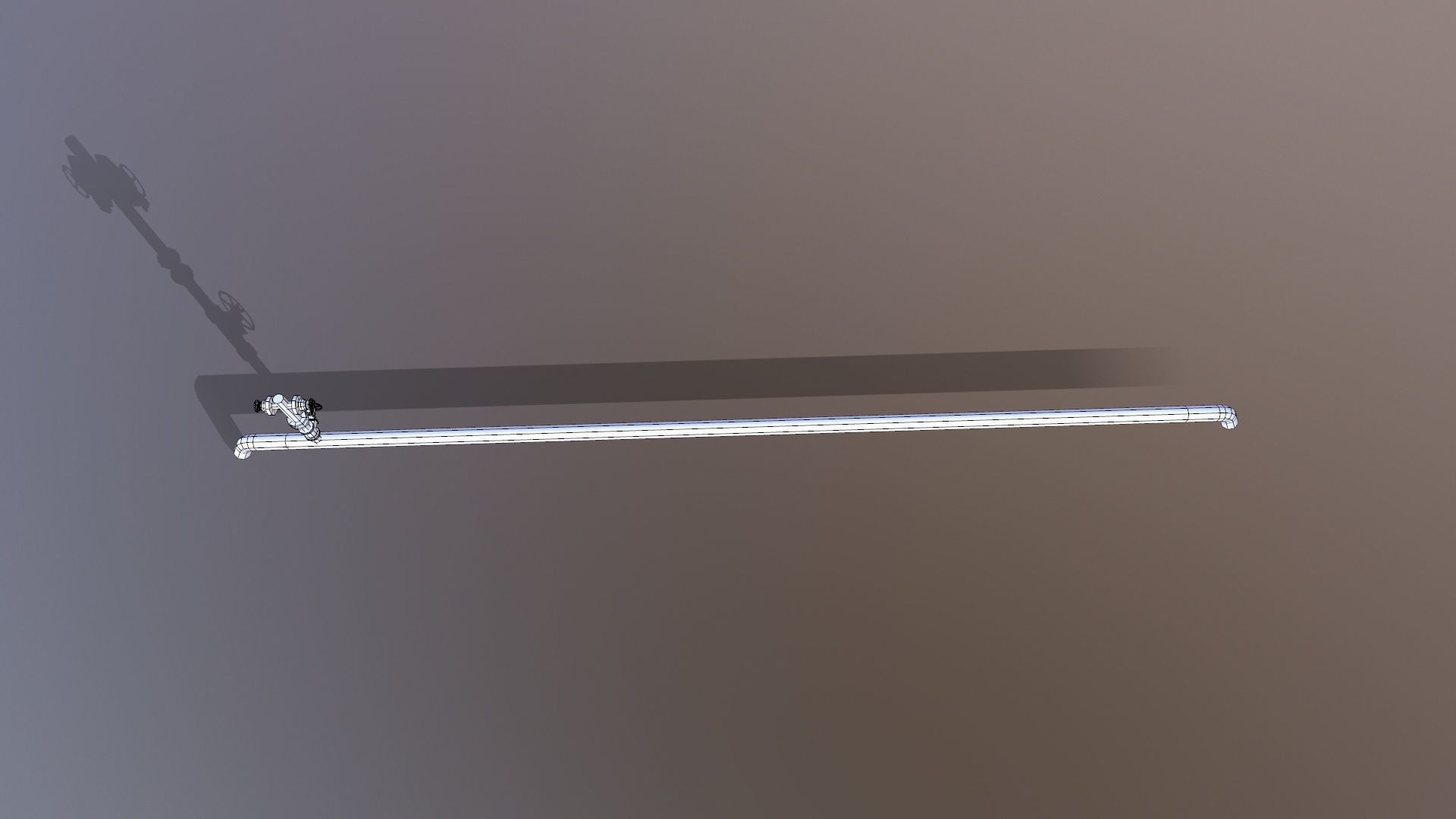 Fire Extinguisher Pipe Low-poly 3D model_6