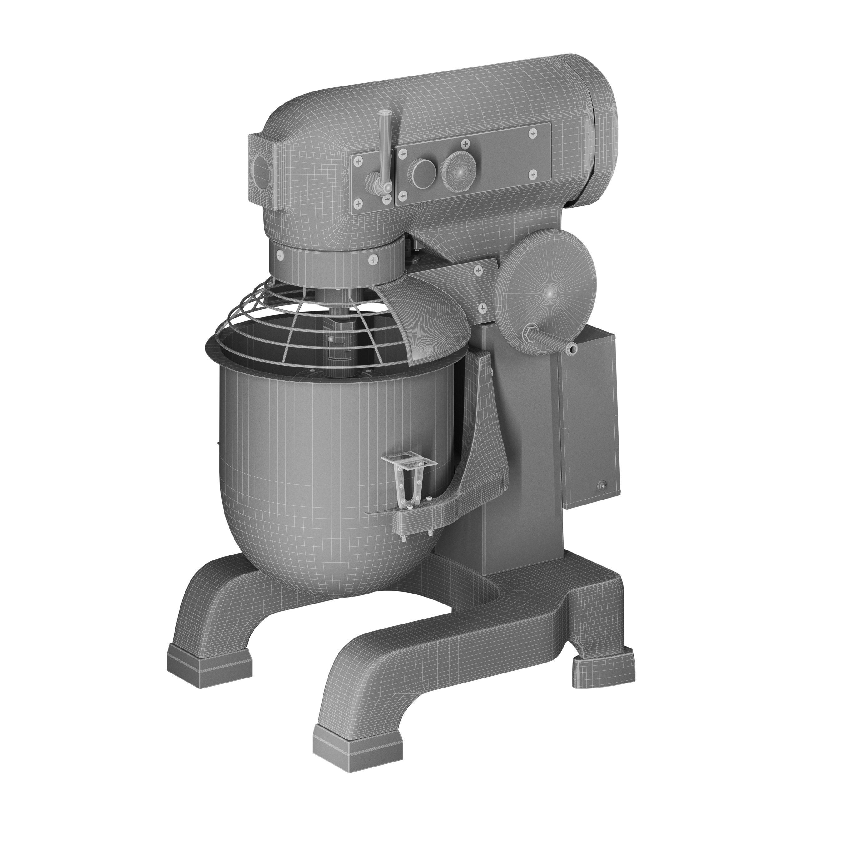 VEVOR Commercial Food Mixer 15Qt 3D model_3