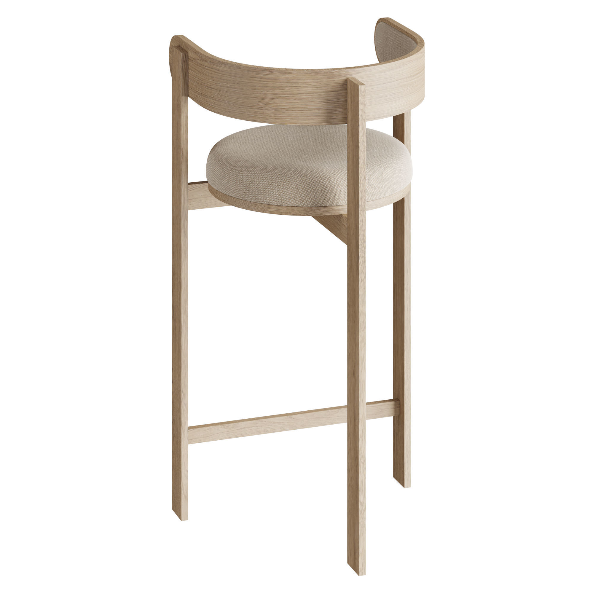 Mambo Unlimited Ideas MOULIN Stool 3D model_1