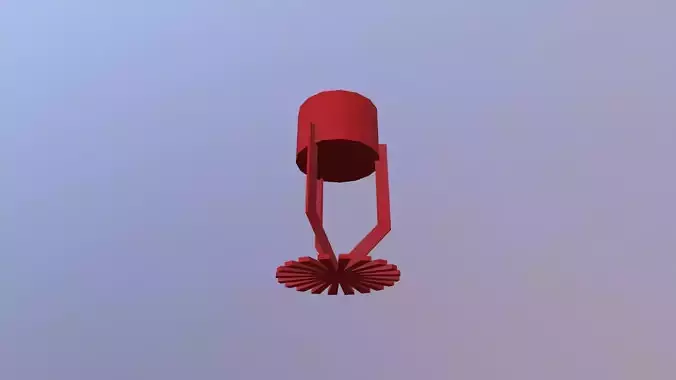 Fire Sprinkler Low-poly 3D model